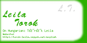 leila torok business card
